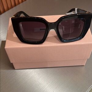 Miu Miu Black Square Sunglasses